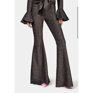 Sleeper Lurex Lounge Pants in Black - Small